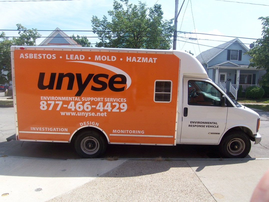 UNYSE work truck used during environmental sampling